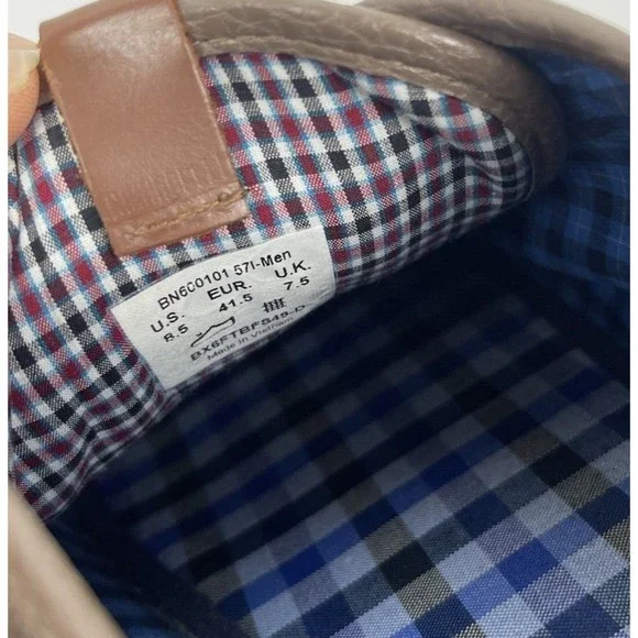 Ben Sherman Chandler Lo Brown Linen Low-Top Sneakers Mens Size 8.5 Lightweight - Picture 6 of 8